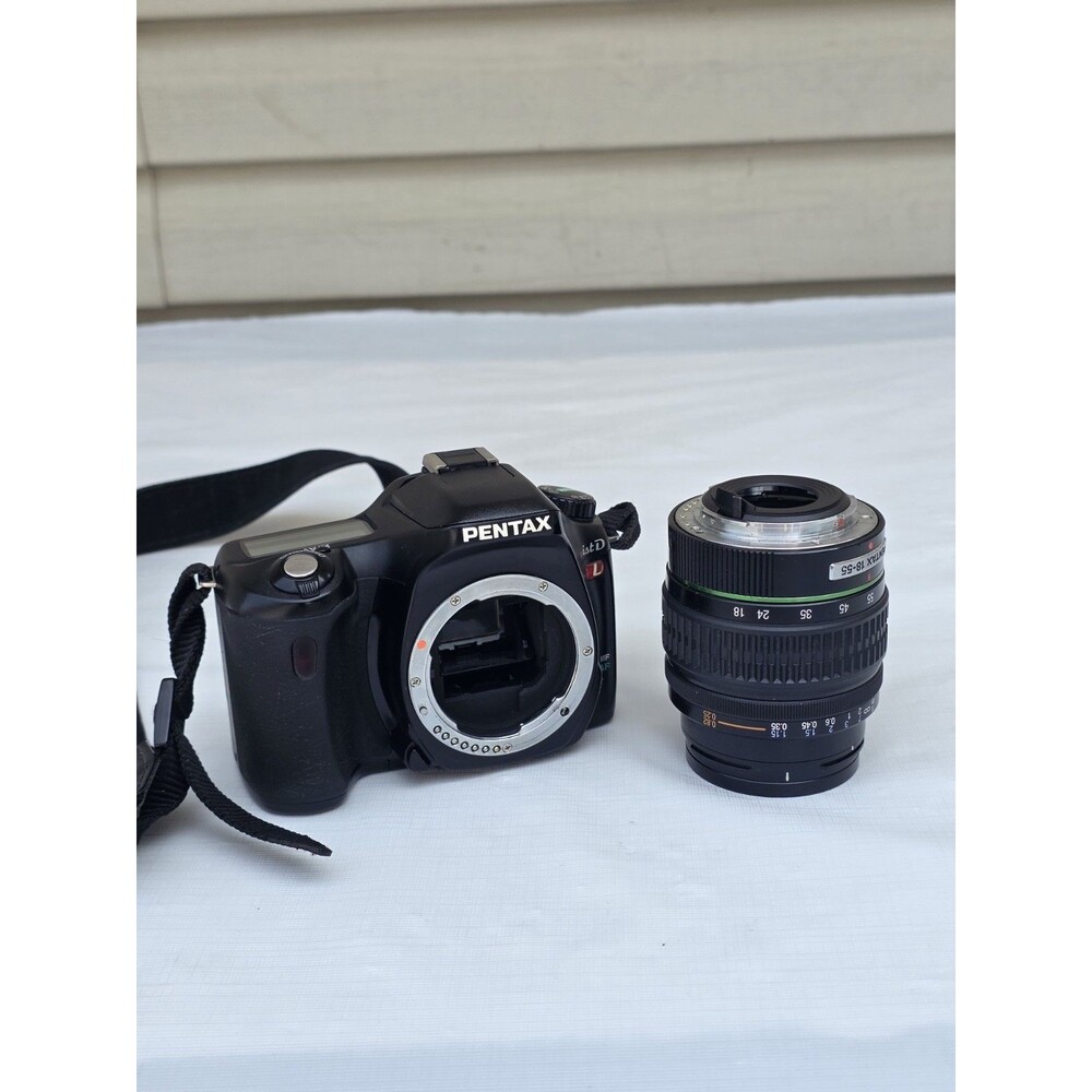 Pentax ist DL 6.1MP DSLR Camera Black w/ DA 18-55mm Lens Tested And Works - Picture 15 of 16